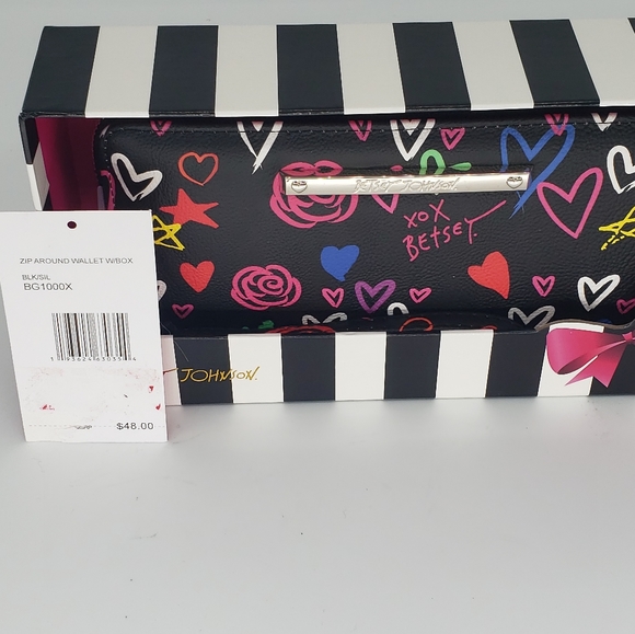 Betsey Johnson Handbags - Betsey Johnson Zip Around Wallet w/ Box